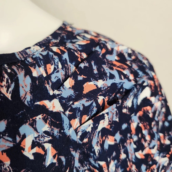 A.n.a navy‎ blue blouse size small - Picture 4 of 11